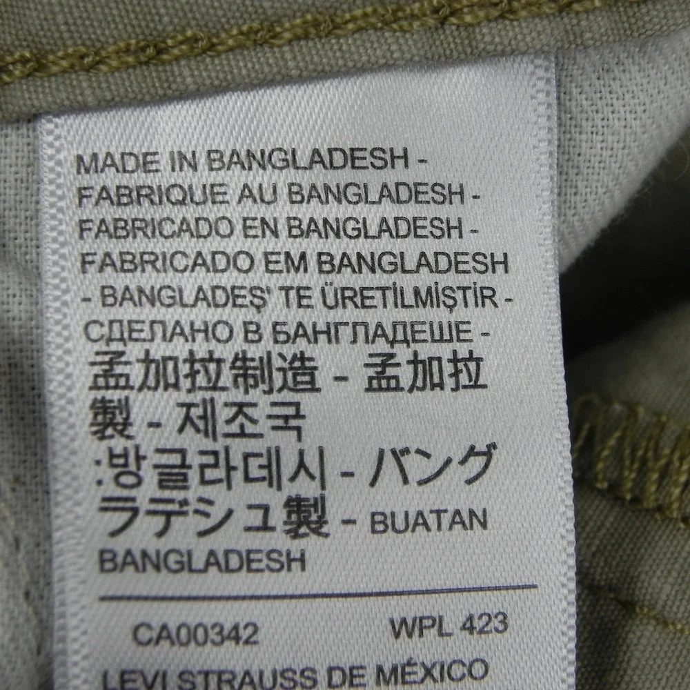 Levi Strauss Cargo Shorts Mens 44 Levi's Khaki Tan Ripstop Cotton Flap Pocket